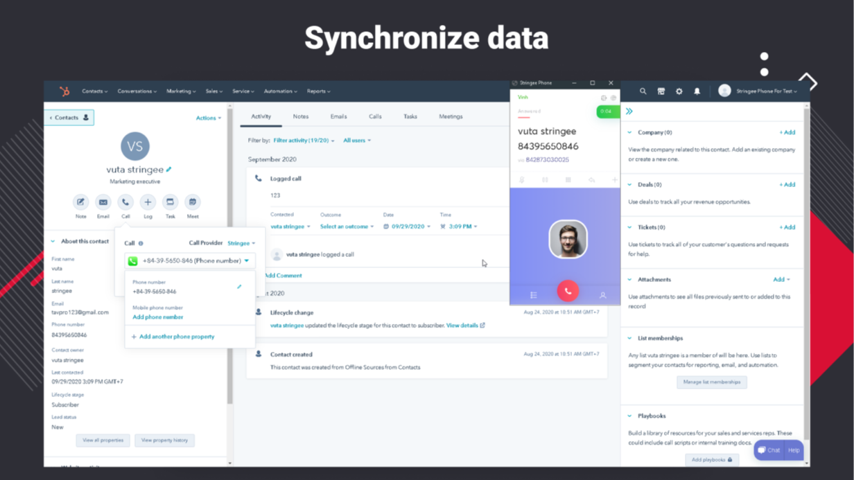 Synchronize data